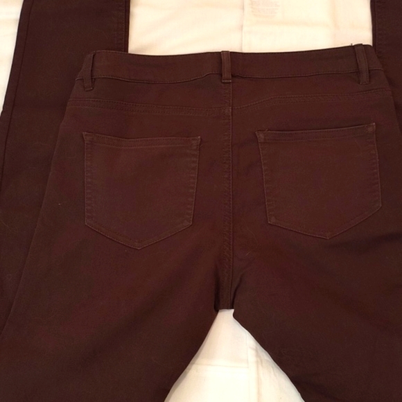 NWOT Cotton-mix  chocolate brown skinny jeans - Picture 4 of 8